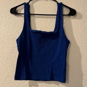 Zara Royal Blue Crop Top